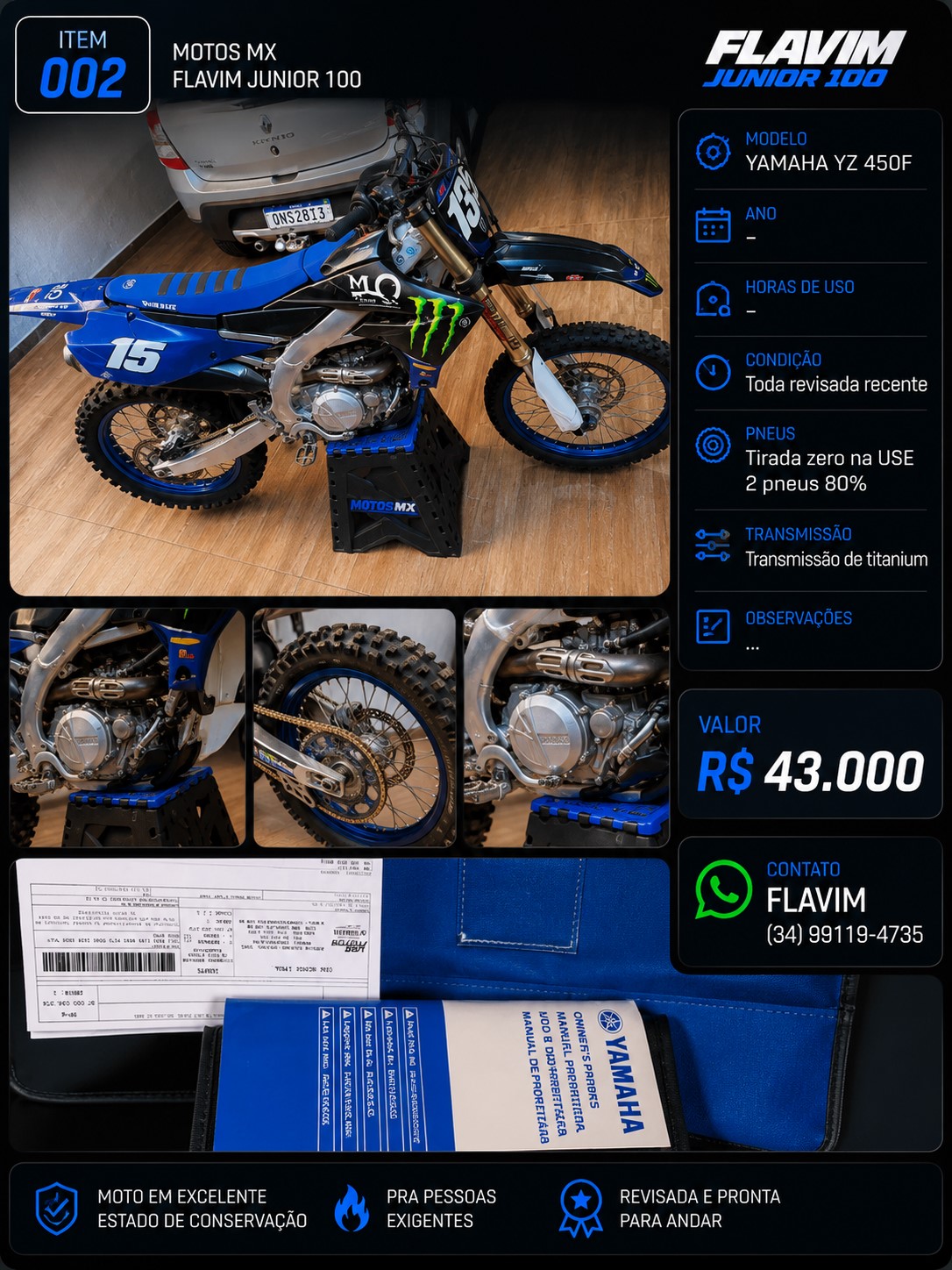 Yamaha YZ 450F item 002