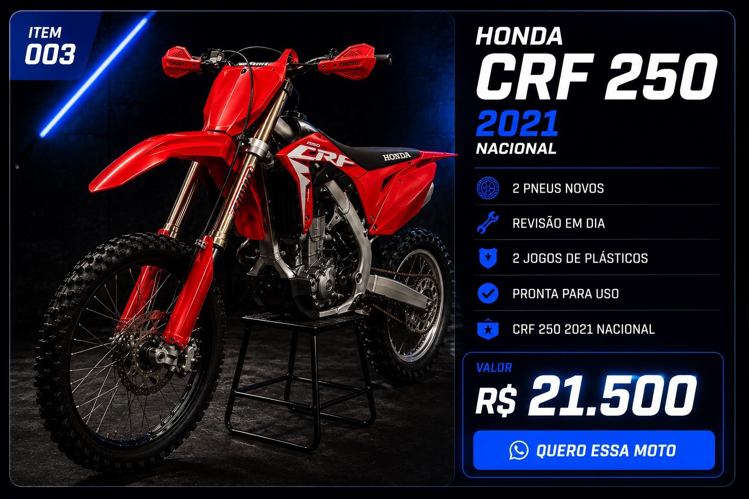 Honda CRF 250 2021 nacional item 003
